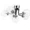 Z-Lite Parsons 6 Light Chandelier, Matte Black & Clear 477-6MB-BN - alternate 7
